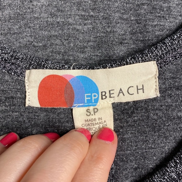 Free People Beach Romper and Cardigan Duster Set in Gray Both Size Small - Picture 7 of 9